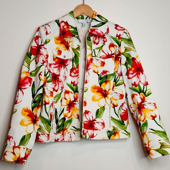 St Jhon Sport‎ Floral Women's Jacket Size S - Picture 6 of 8